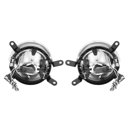 Solid Spare For Ford Mustang GT 2005-2009 Clear Halo Fog Lights Driving Bumper Lamps Pair
