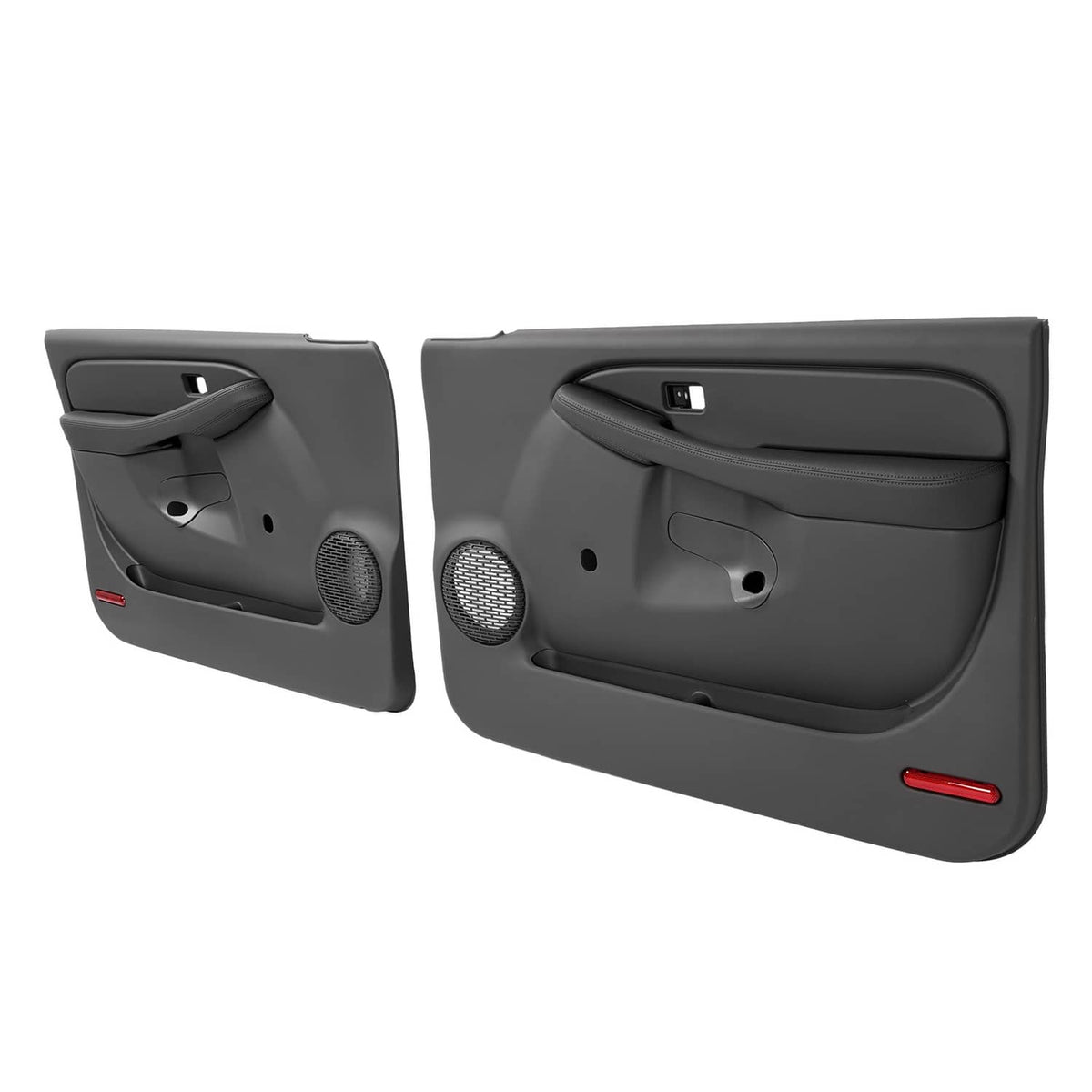 Solid Spare Pair Manual Inner Door Panel For CHEVY SILVERADO GMC SIERRA 1999-06 Dark Pewter