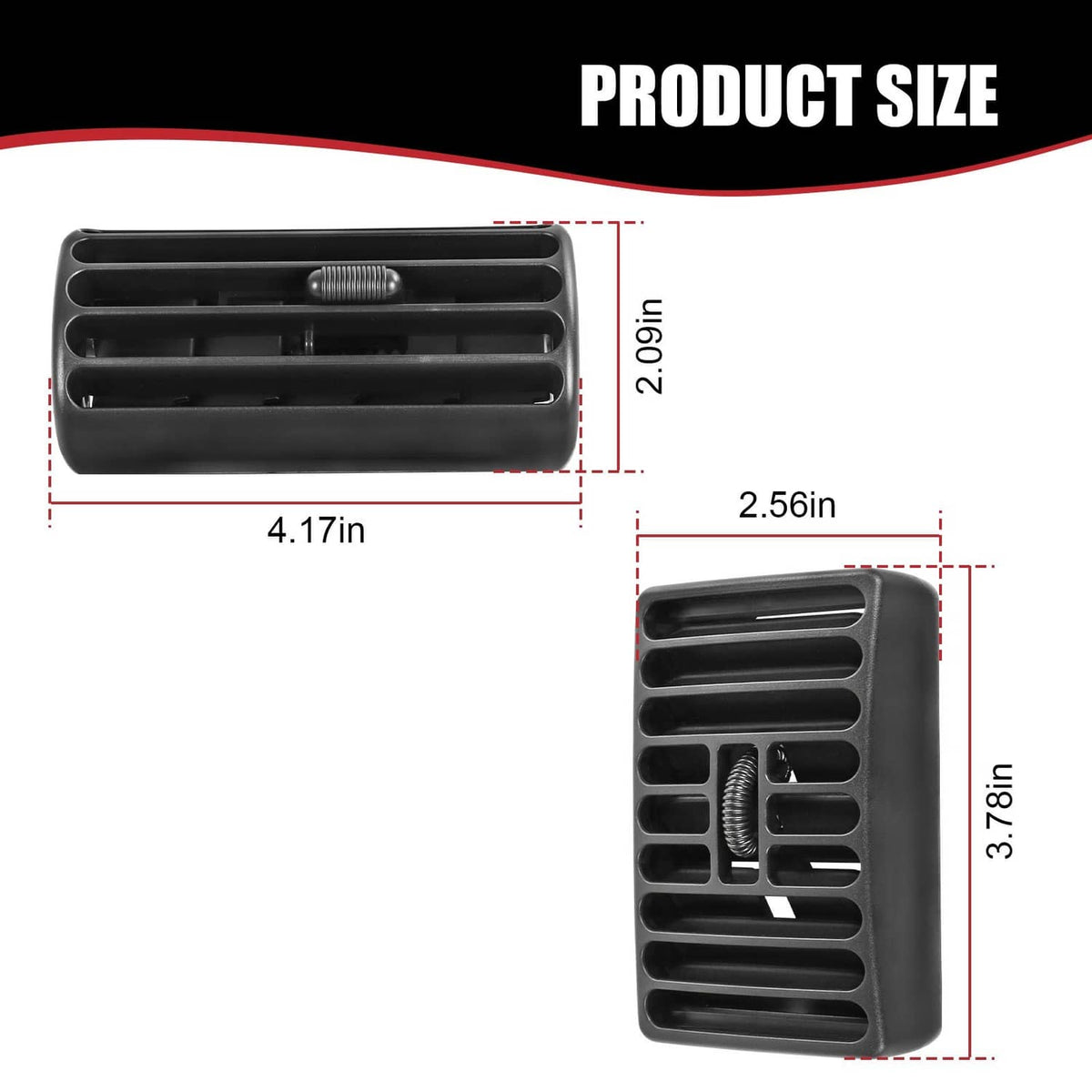 Solidspare AC Vent Outlet Grille 4PCS For Jeep TJ Cherokee 1997-2006 5FS10DX9 5DP55TAZ