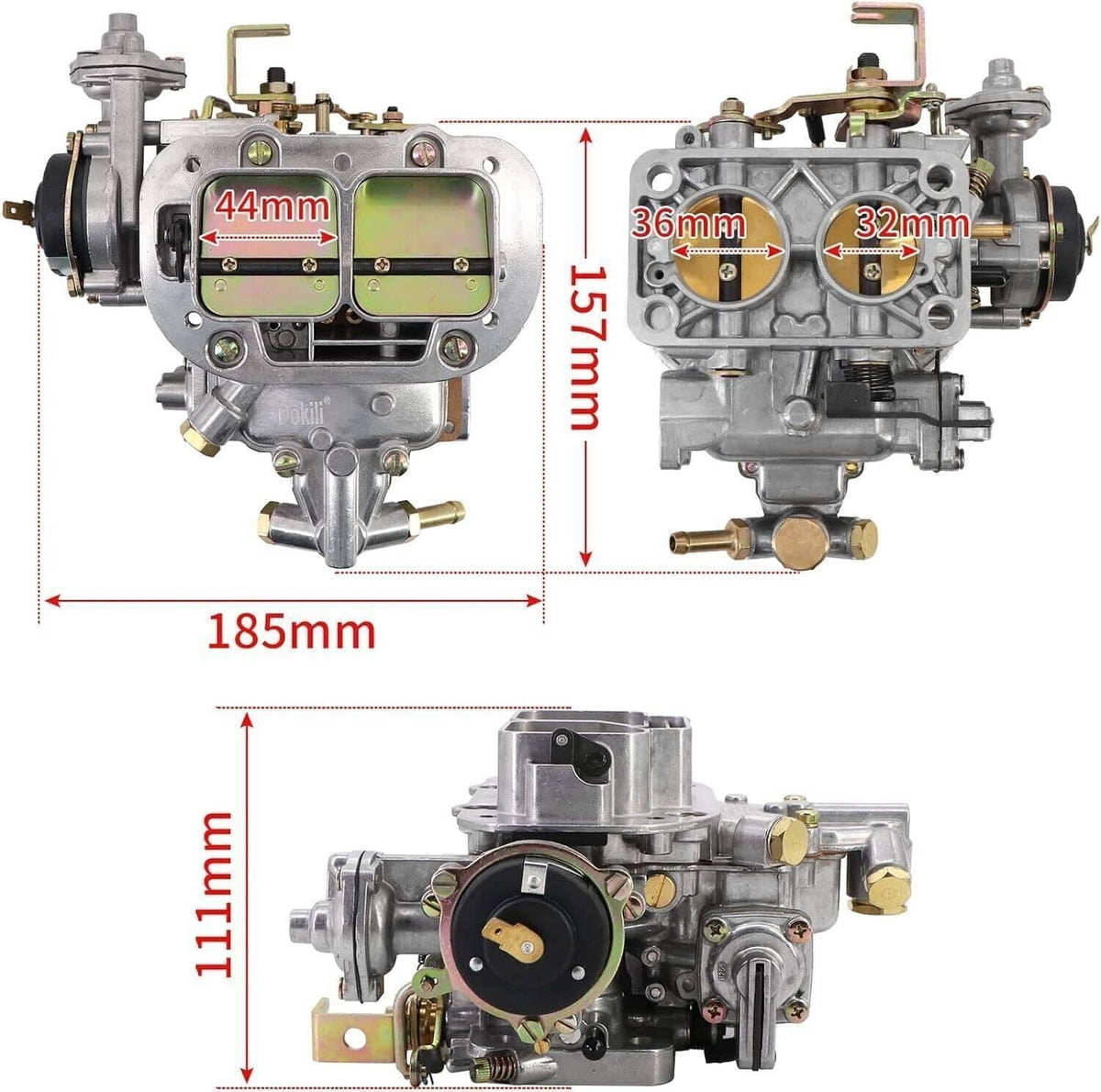 Solidspare New 32/36 DGEV DGV 2 Barrel Carburetor For Nissan Toyota Pickup Mazda B2000