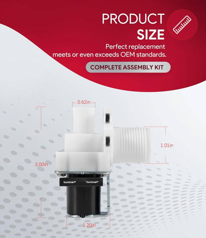 Solid Spare For Hoshizaki 3U0111-04 Water Valve, 120V, 60HZ, J248-072, HOS3U0111-04 B-500PF