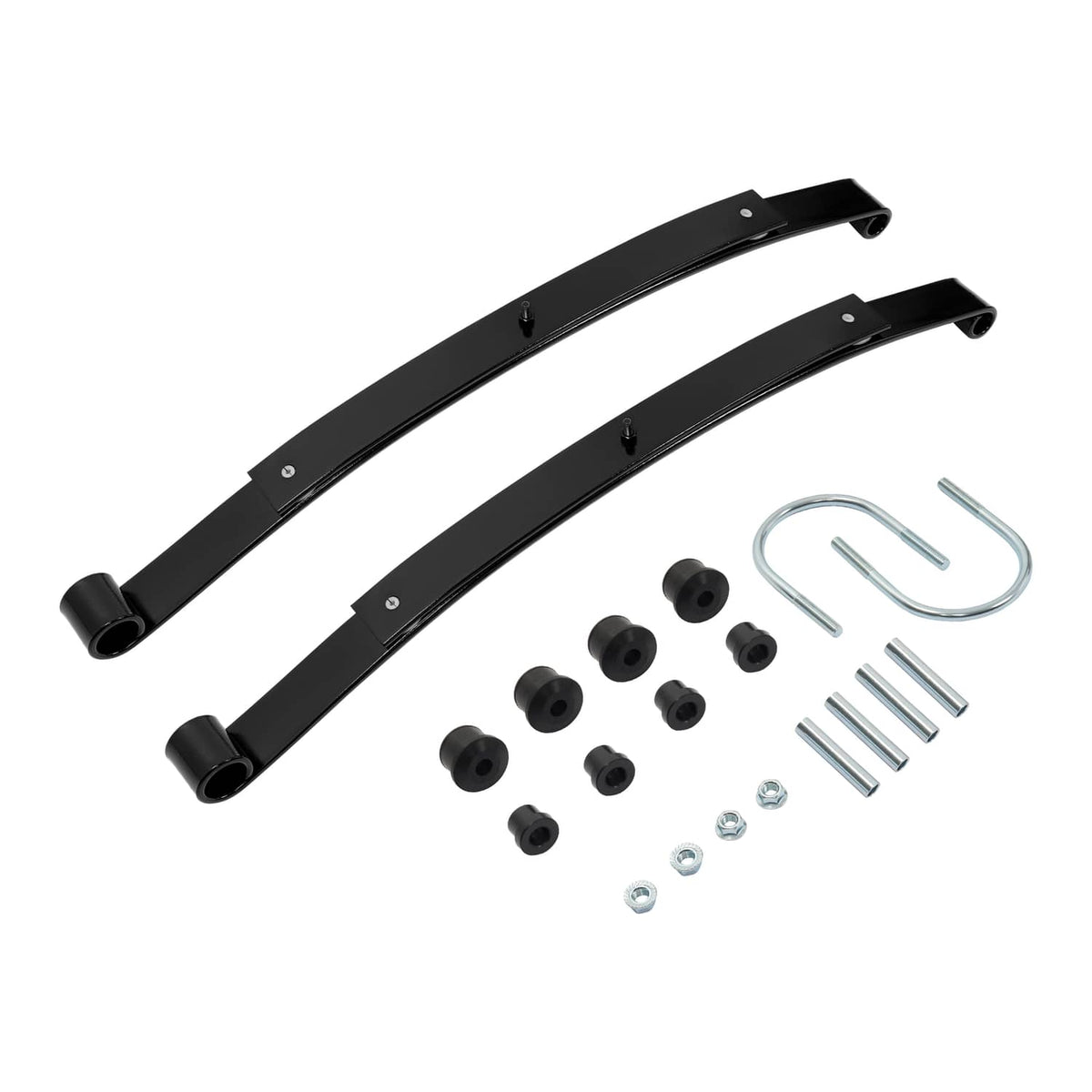 Solidspare Rear 2 Leaf Spring Kit W/Bushing & Sleeves For Golf Carts EZGO RXV 2008-UP