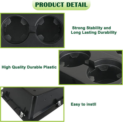 Solidspare Center Console Tray Cup Holder Bezel For 2007-2014 Chevrolet Chevy GMC 22860866