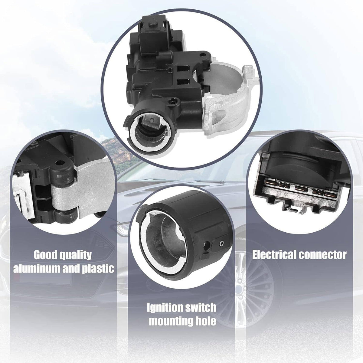 Solidspare New Ignition Switch Column Lock Housing 9L8Z-3511-A For 2008-2012 Ford Escape