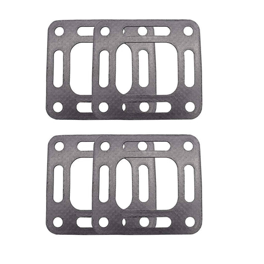 Solid Spare For Mercruiser 4.3 5.0 5.7 350 Exhaust Center Riser Elbow Manifold Gaskets 4Pcs