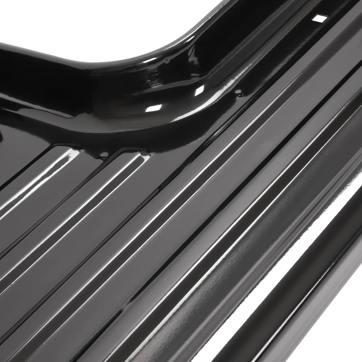 Solid Spare Black Steel Running Boards For 1953-1956 Ford F-100 F100 Pickup Truck Short Bed