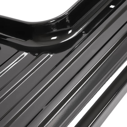 Solid Spare Black Steel Running Boards For 1953-1956 Ford F-100 F100 Pickup Truck Short Bed