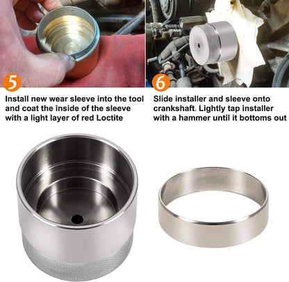 Solid Spare 303-761 Ford 6.0L Powerstroke Front Crank Wear Sleeve Installer Kit Seal Tool