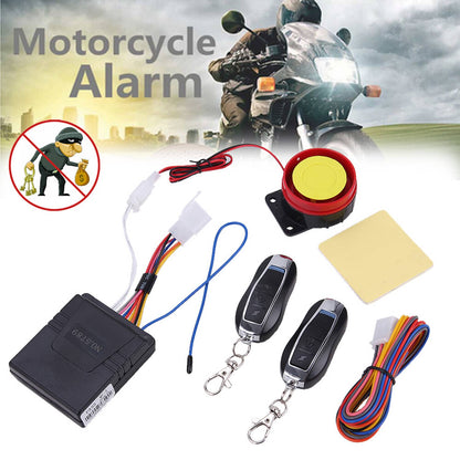 Solidspare Universal 12V Motorcycle Alarm System Anti-theft Security Start Control Remote