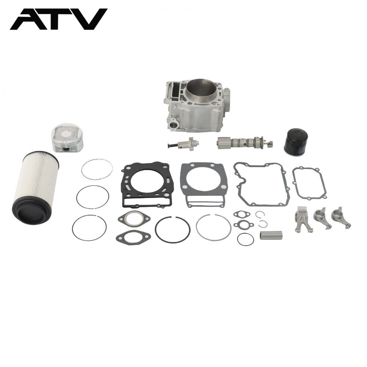 Solidspare For Polaris Ranger 500 Cylinder Piston Camshaft Rocker Arm Top End Kit 1999-2012