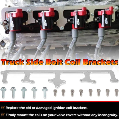 Solidspare LS1 Billet Aluminum Coil Brackets for D585 Heat-sink Truck Coils 4.8 5.3 5.7 6.0