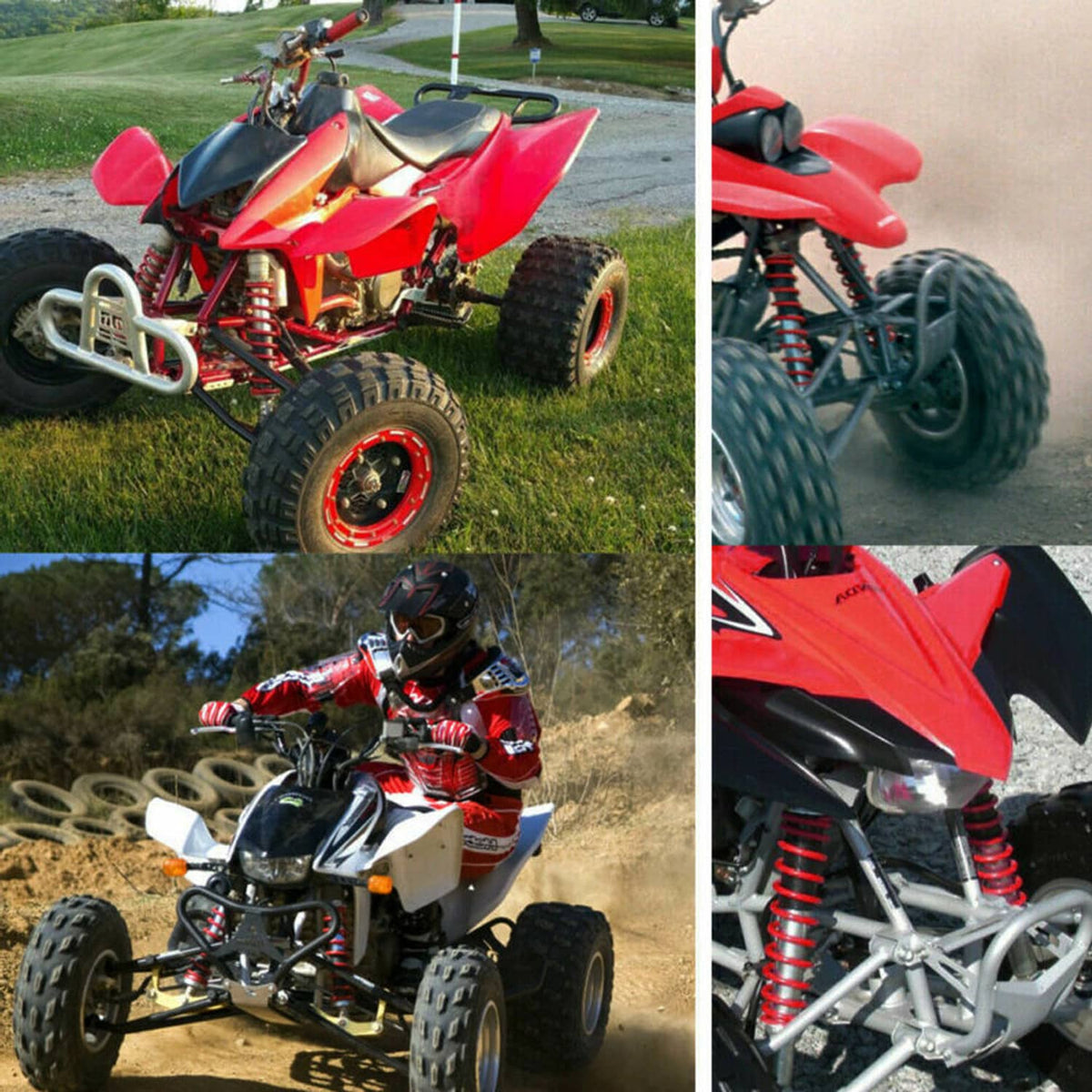 Solidspare FOR YAMAHA RAPTOR YFM 660R 700 700R YFZ450 UPGRADED FRONT SHOCK ABSORBERS 410MM