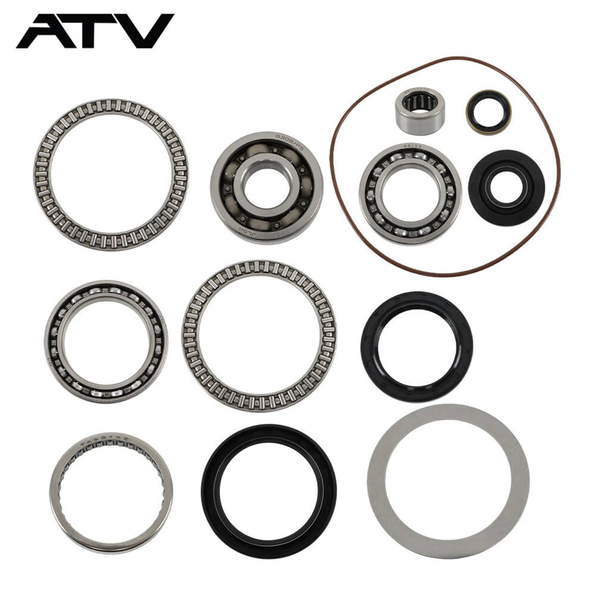 Solidspare Front Differential Bearing Seals Kit for Kawasaki Brute Force 750 KVF750 2005-21