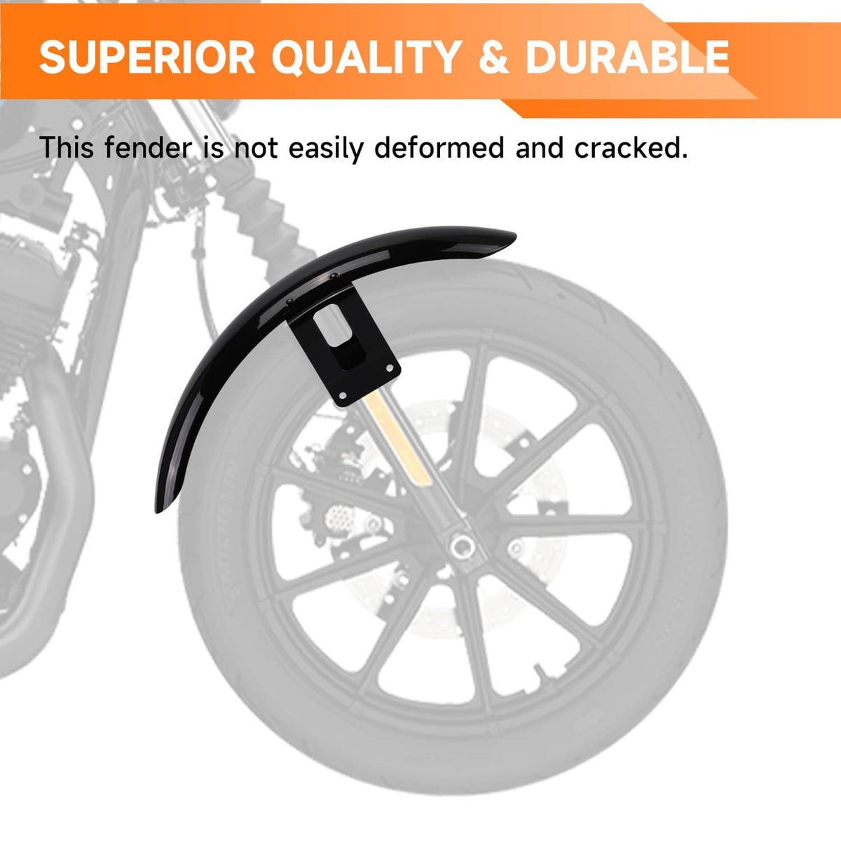 Solidspare Motorcycle Front Fender Mudguard Cover For Harley Sportster XL Iron 883 1200 72