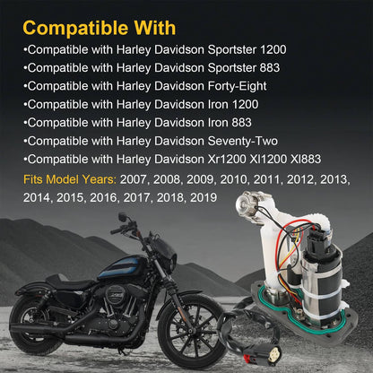 Solidspare Fuel Pump Module Assembly Fits Harley Davidson Sportster 2007-2019 75305-07A