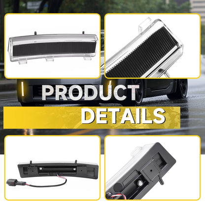 Solid Spare 2PCS LED Turn Signal Lights Side Marker Lamps+DRL For Nissan 350Z LCI 2006-2009