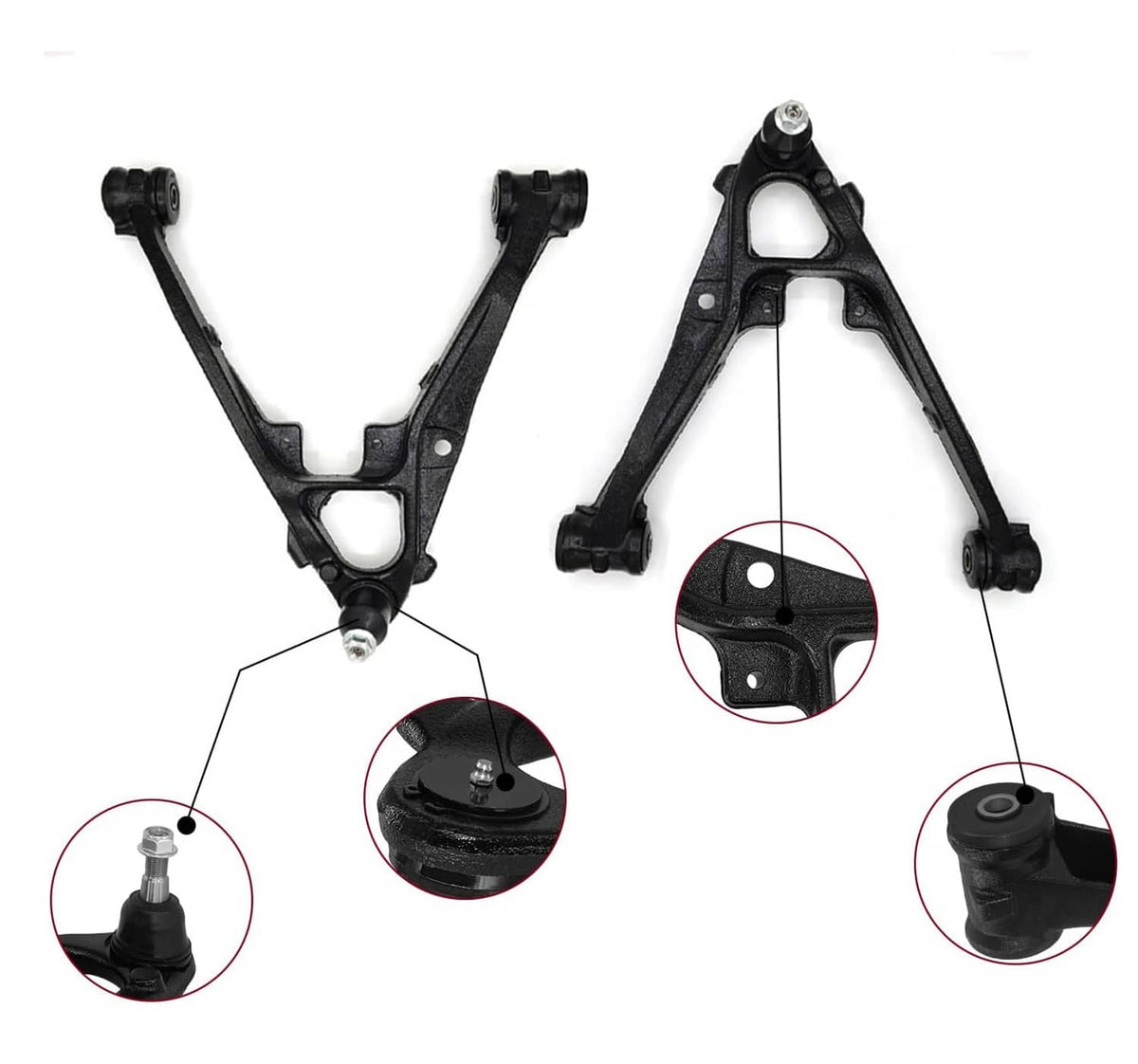 Solidspare 12Pcs Front Upper Lower Control Arm Set for 2007-13 Escalade Chevy Silverado GMC