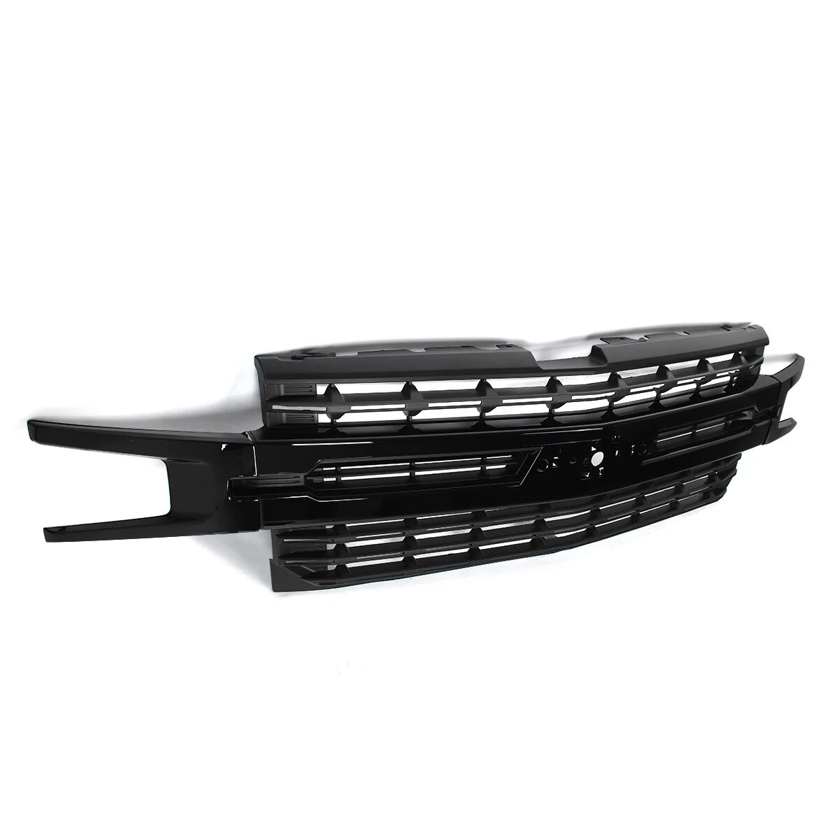 For Chevrolet Silverado 1500 2019 2020 2021 Front Bumper Grill Gloss+Matte Black