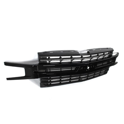 For Chevrolet Silverado 1500 2019 2020 2021 Front Bumper Grill Gloss+Matte Black