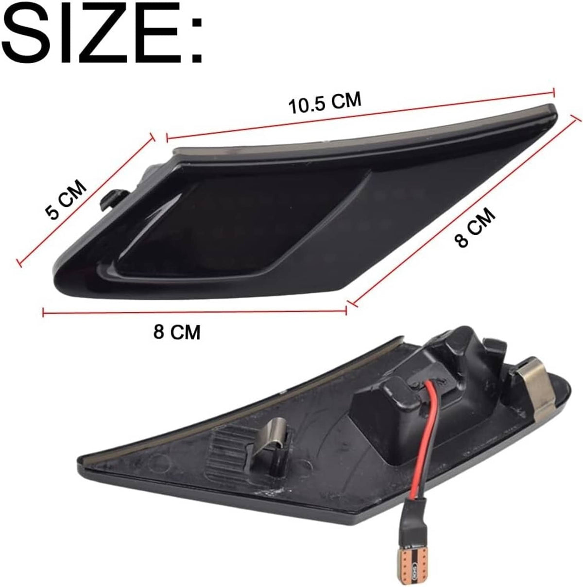 Solid Spare 2x Smoked LED Side Marker Turn Signal Lights For Subaru BRZ Scion FRS 86 Toyota