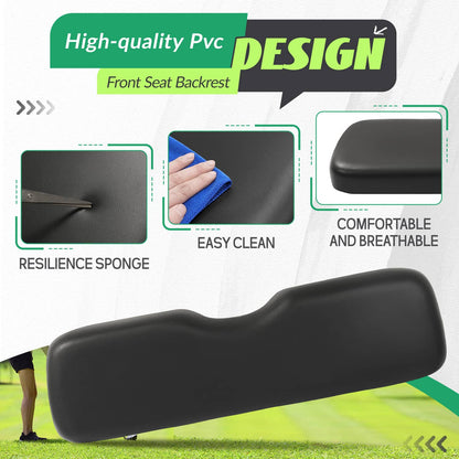 Solidspare Front Golf Cart Seat Back Backrest Cushion Assembly For EZGO RXV 2008-up Models