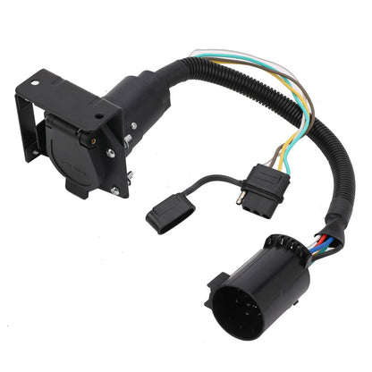 Solidspare 7 Way Trailer Wiring Harness 4 Way Flat Plug Kits For Chevy Silverado 1500 2500