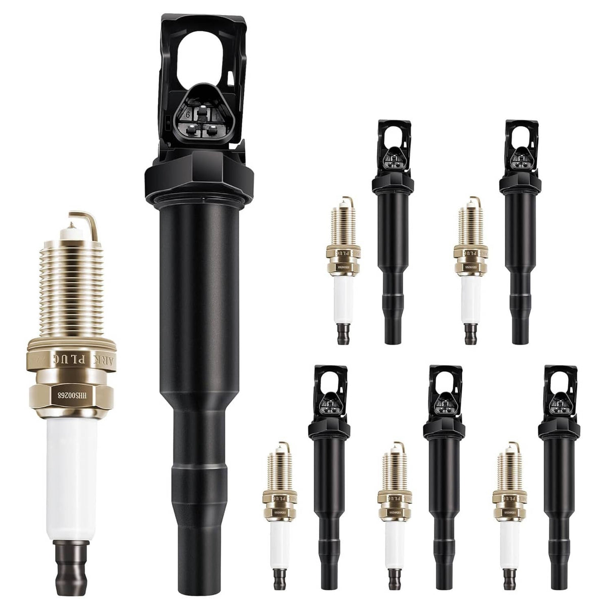 Solidspare 6x Ignition Coil 0221504470 For Bosch BMW 325i 328i 335 525 528 530 535 X3 X5 X6