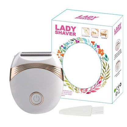 Solid Spare 2 in 1 Wet & Dry Painless Rechargeable Lady Shaver Electric Razor for Women