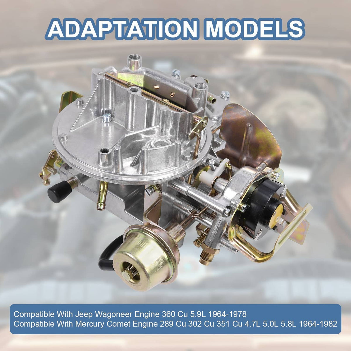 Solidspare For Ford 400 302 351 Cu Jeep Engine 2150 NEW Two 2 Barrel Carburetor Carb 2100
