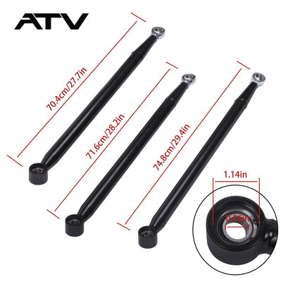 Solidspare Steel Rear Boxed Radius Arms/Rods For Can-Am Maverick X3 72" Turbo/X RC/X 18-22