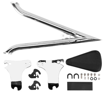 Solidspare Chrome Detachable Passenger Backrest Sissy Bar For Harley Touring Models 1997-08