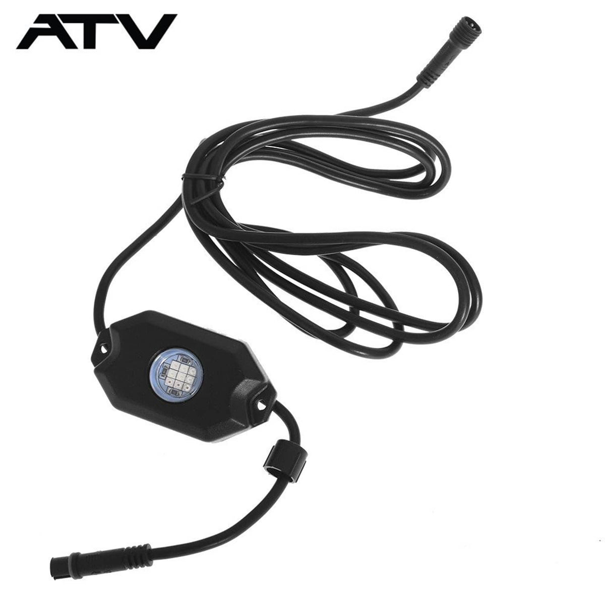 Solidspare 4 Pod RGB LED Rock Lights Offroad Music Wireless Bluetooth Control ATV