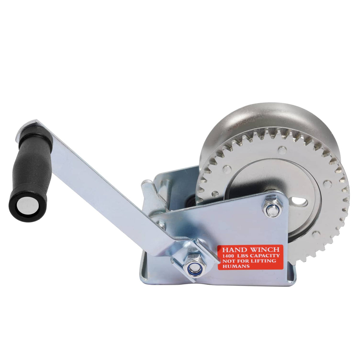 Solidspare 1400LBs Steel Horizontal Hand Pulling Ratchet Winch Galvanized For Boat Trailer