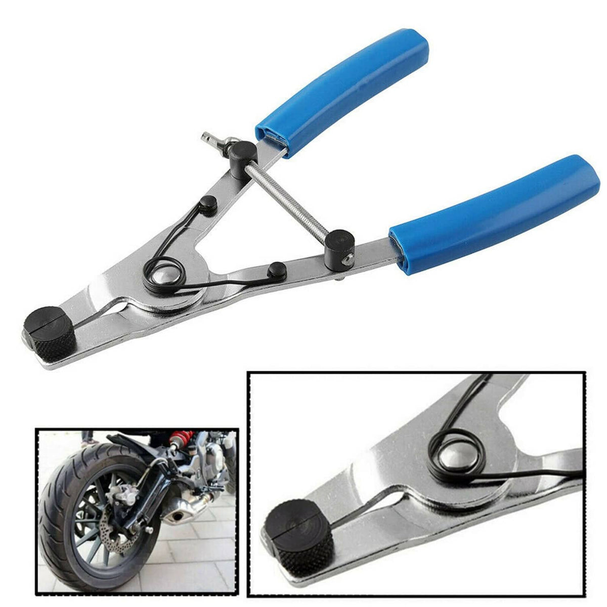 Solidspare Motorcycle Brake Calipers Motorbike Piston Removal Pliers Pullers Repair Tool