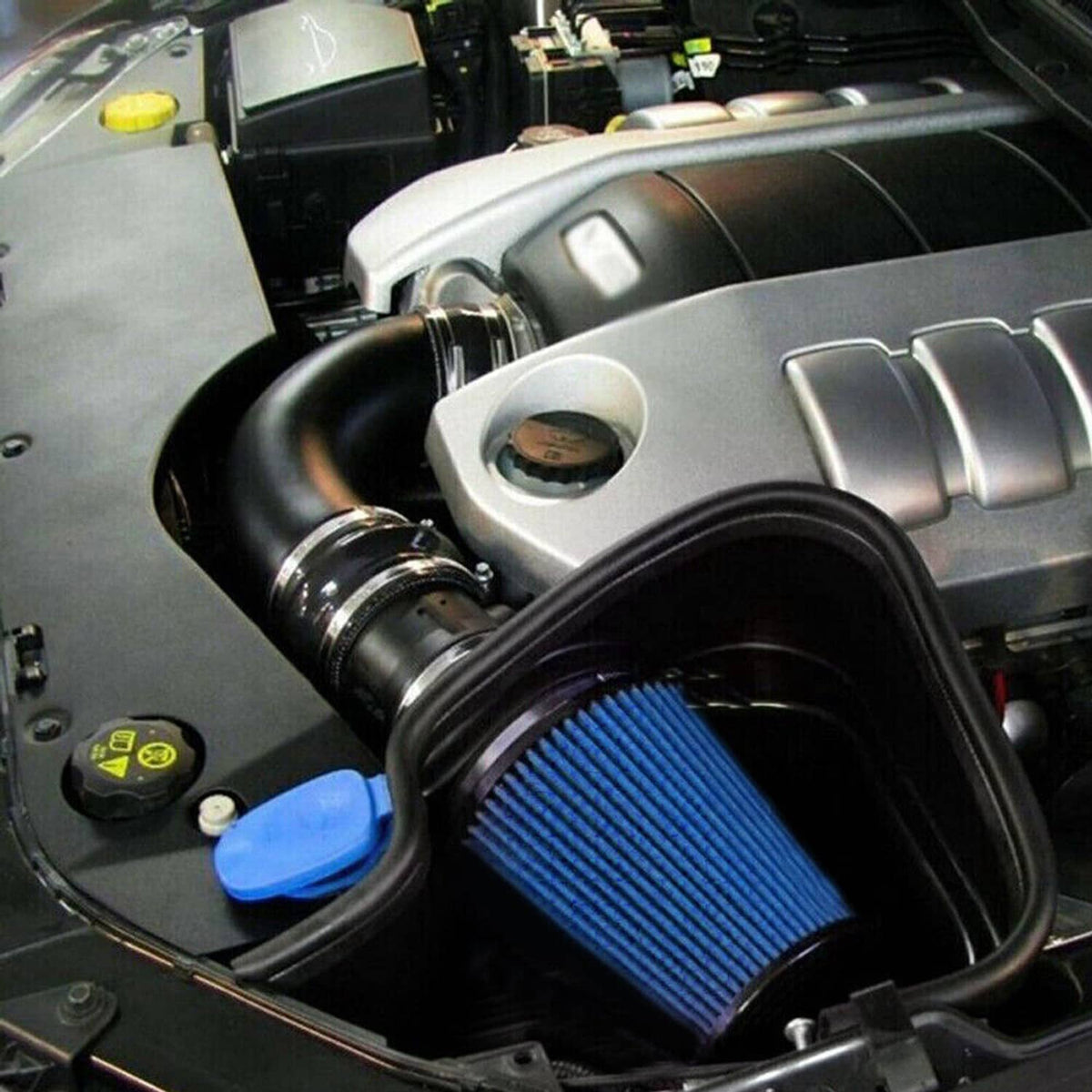 Solidspare New 4'' 102mm Long High Flow Inlet Cone Dry Filter Cold Air Intake Replacement