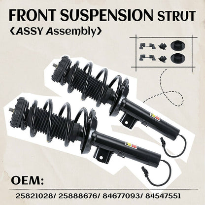 Solidspare Set Front Suspension Strut Assys w/ Electric for Cadillac XTS 2013-2019 84677093