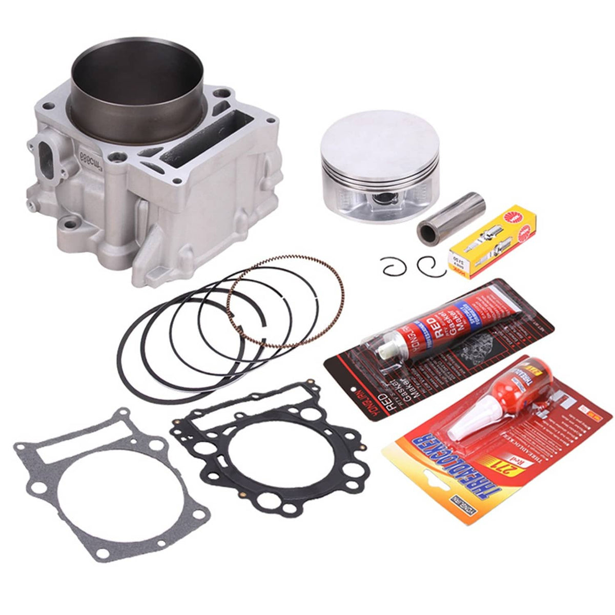 Solidspare Engine Cylinder Piston Gasket Rebuild Kit Fit for Yamaha Raptor 660R 2001-2005