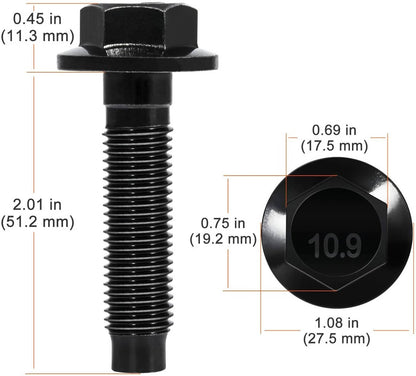 Solid Spare for Ford F5RZ-6A340-B Engine Crankshaft Pulley Bolt fit for Ford Lincoln Mercury