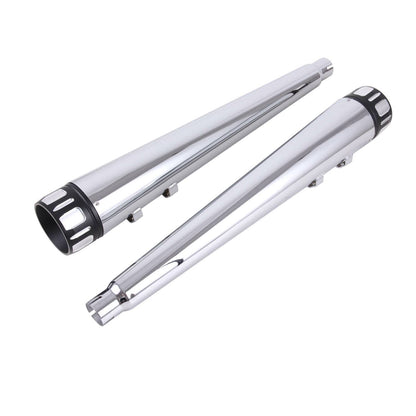 Solidspare 4" Slip on Muffler Exhaust Pipes for Harley Touring Bagger Glide 1995-2016 Pair