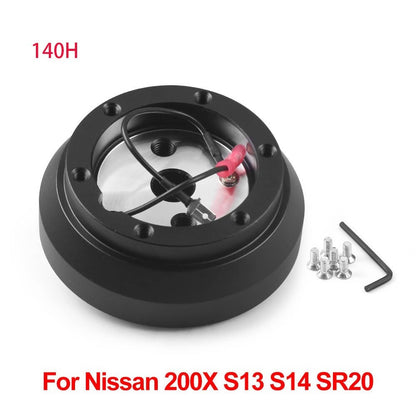 Solid Spare Steering Wheel Short Hub Adapter Kit For Nissan 240SX 240SX 300ZX Skyline Altima