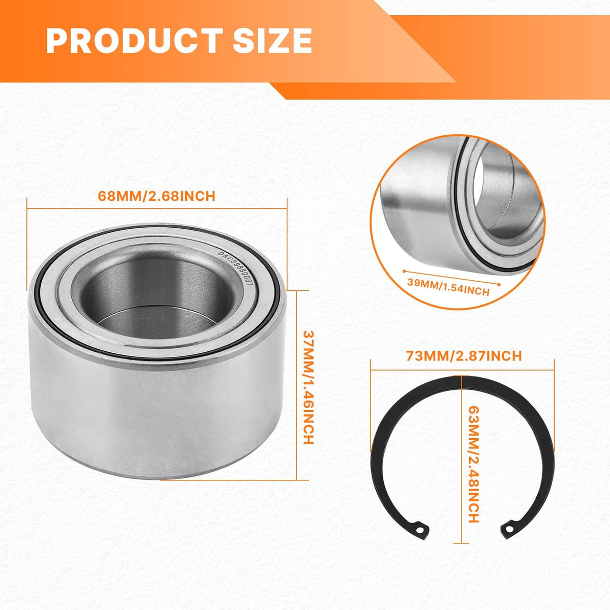 Solidspare New Front And Rear Wheel Bearing For Can-Am Maverick X3 Max 4x4 Turbo 2017-2023