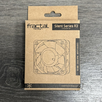 Fractal Design Silent Series R3 60mm Case Fan – Quiet Cooling, 3-Pin Connector