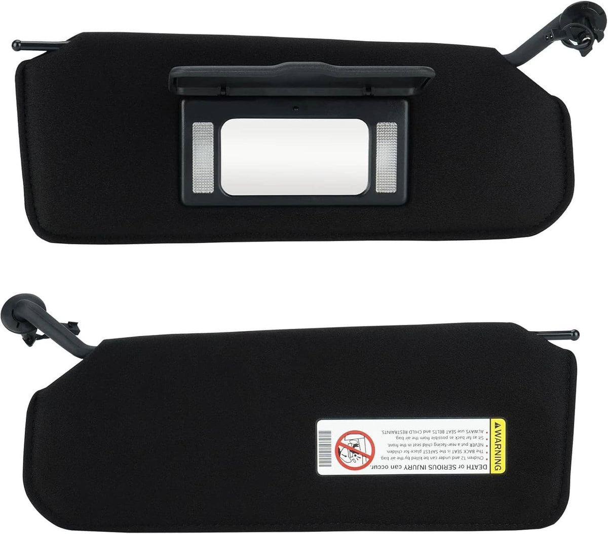 Solidspare Pair Updated Sun Visors Sun Shades W/Bright LED Light For 1997-2004 Corvette C5