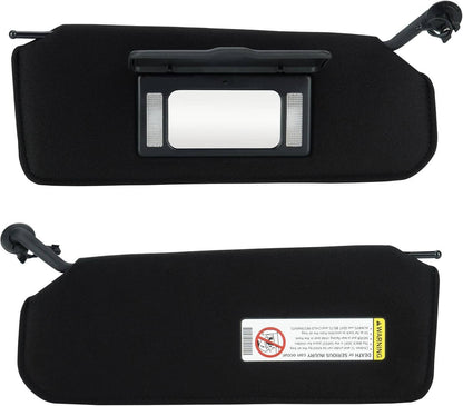Solidspare Pair Updated Sun Visors Sun Shades W/Bright LED Light For 1997-2004 Corvette C5