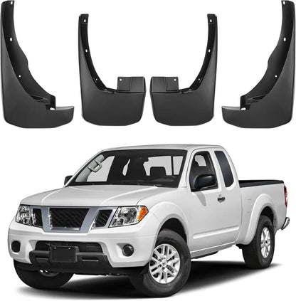 Solidspare 4x Mud Flaps Splash Guards Mudguards For 2005-2022 Nissan Frontier Pickup 4-door