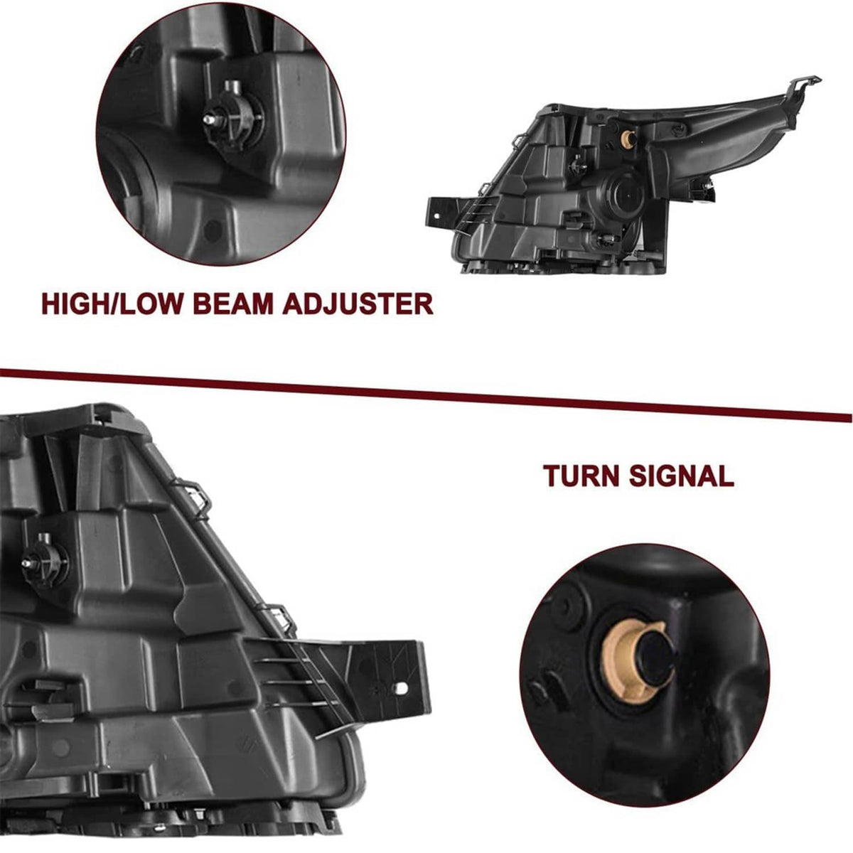 Solidspare Passenger Side For 2011-2015 Ford Explorer Headlight Factory Halogen Headlamp