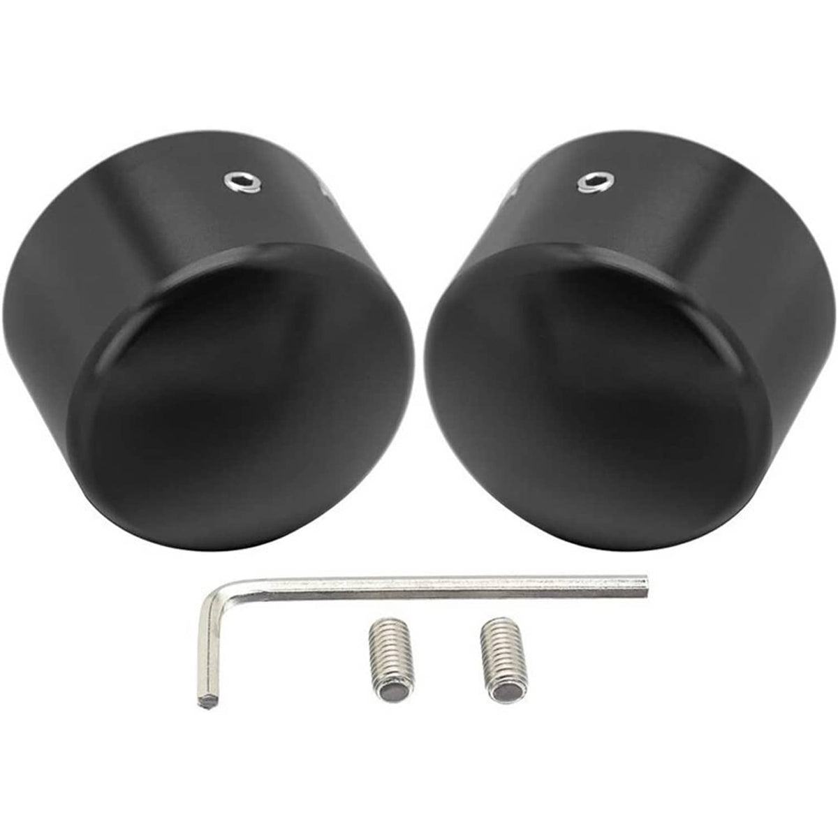 Solidspare Black Front Axle Cap Nut Covers For Harley Street Glide Road King Softail Dyna