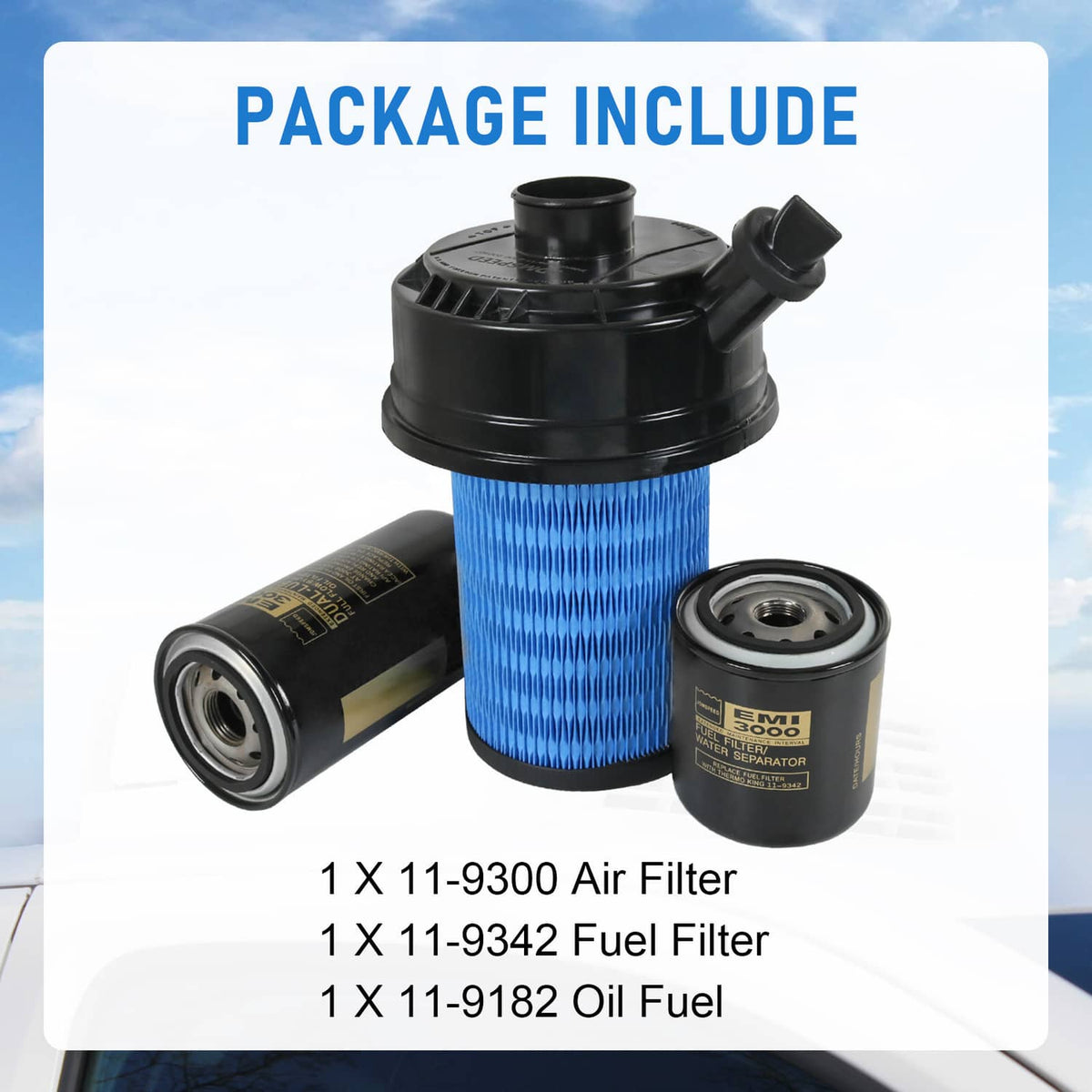 Solidspare Filter Kit For Thermo King SB190 SB210 SB230 SB300 SB330 11-9182 11-9300 11-9342