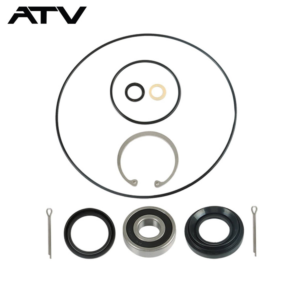 Solidspare For Honda Rancher 420 TRX420 2x4 4x4 Rear Brake Drum Bearing Seals Kit 2014-2023