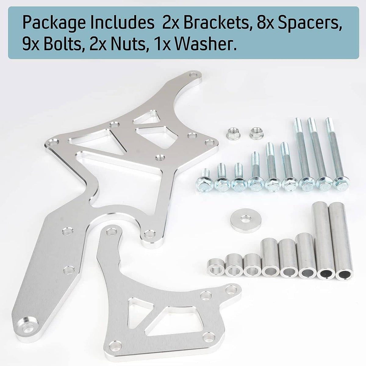 Solidspare LS Engine Serpentine Alternator Bracket Power Steering Pump For LS1 LS2 LS3 LS6